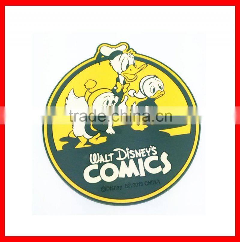 Custom Made Duable Colorful PVC Fancy Coffee Cup Mat