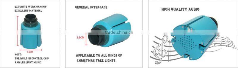 Smart APP Speaker E27 Base for China LED Lighting Christmas Tree