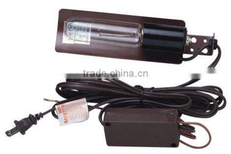 Single tube light with dimmer switch