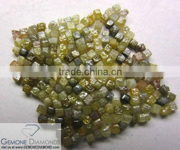 Excellent Quality Natural Loose Mixed Color Drilled Diamond Beads for Necklace