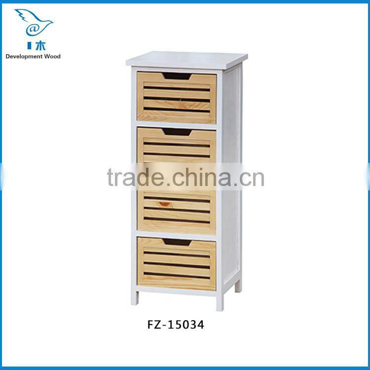 Paulownia Solid Wood Stair Furniture Bedside Cabinet