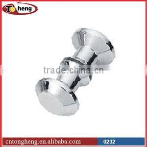 Brass small door knob for glass shower door