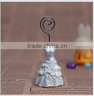 Birde and bridegroom place card holder wedding favor