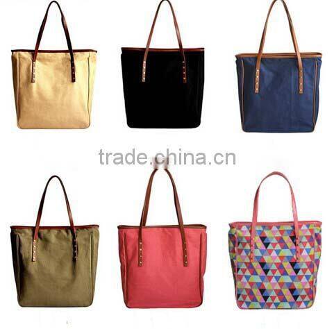 leisure canvas shopping bag