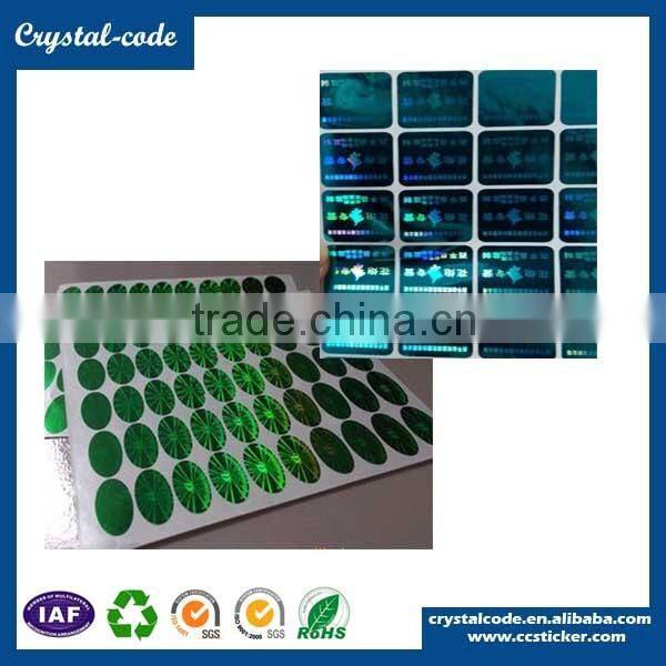 Warranty void label self adhesive label sticker security hologram sticker