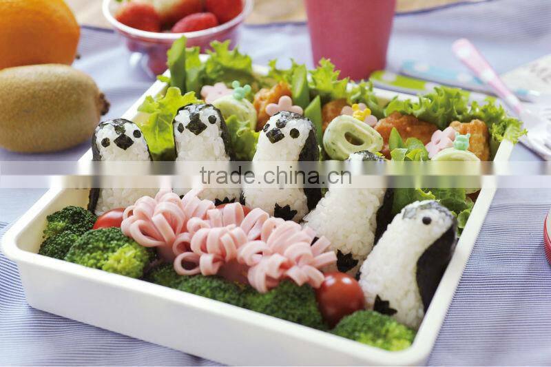 japanese food kitchenware best cookware cutter set animal baby penguin toy rice ball set Baby penguin onirigi