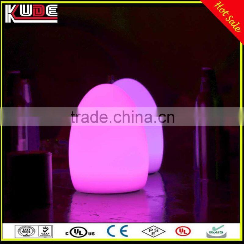 RGB Light Glowing Lamp Egg Shape LED Night Lamp For Outdoor Bar Table Decoration