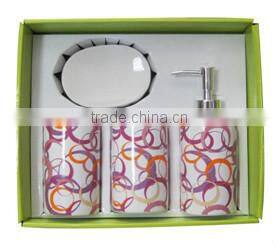 4pcs ceramic bathroom accessories