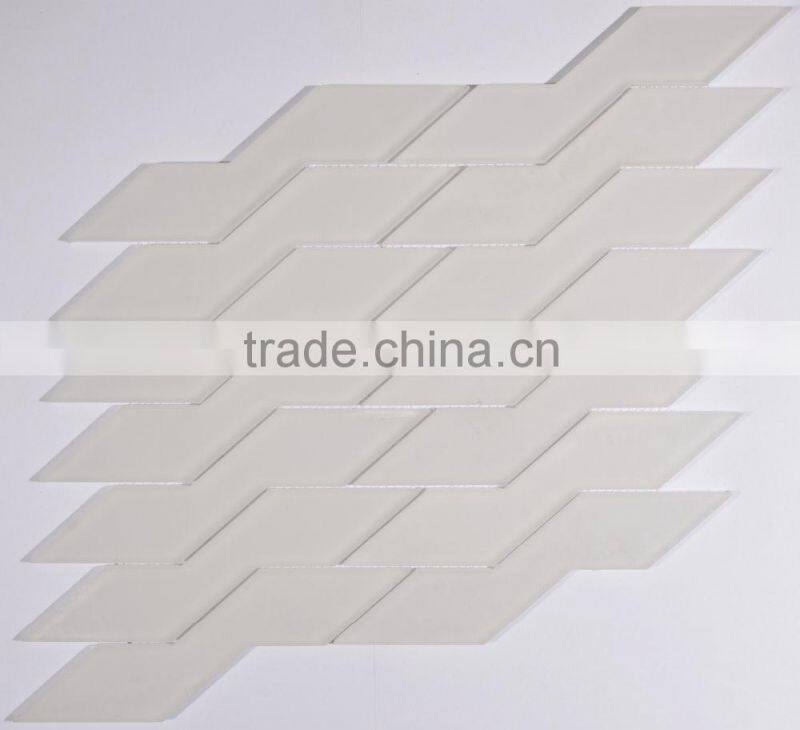 thickness 4mm mixed color glass mosaic for bathroom wall use