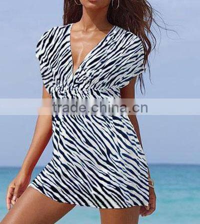 New style girls sea party white beach dress