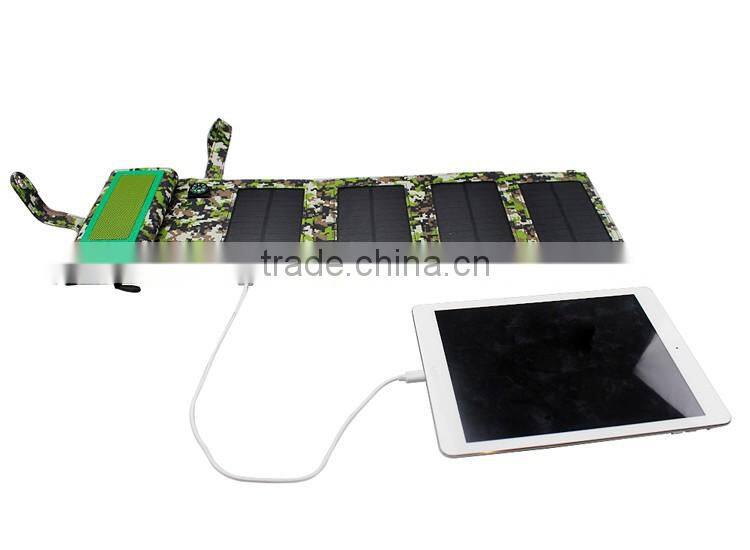 Portable Solar mobile charger with Bluetooth speaker