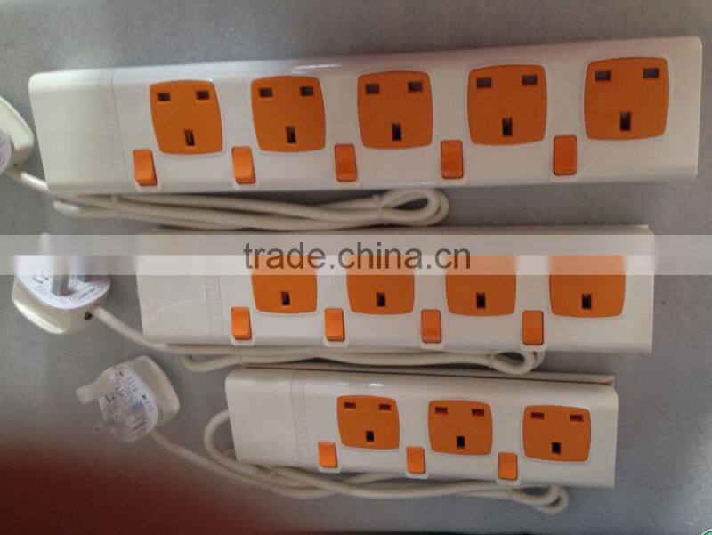 New design high quality 3 core electric power extension sockets outlet,UK, Multi,EU