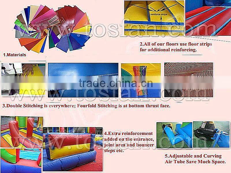 dragon inflatable bouncy combo with double slide A3029