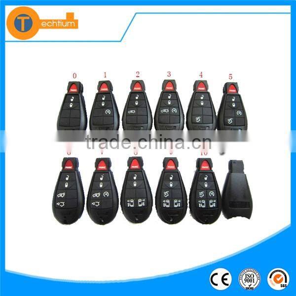 new styler with slot smart key card shell case cover for Chrysler Dodge Jeep