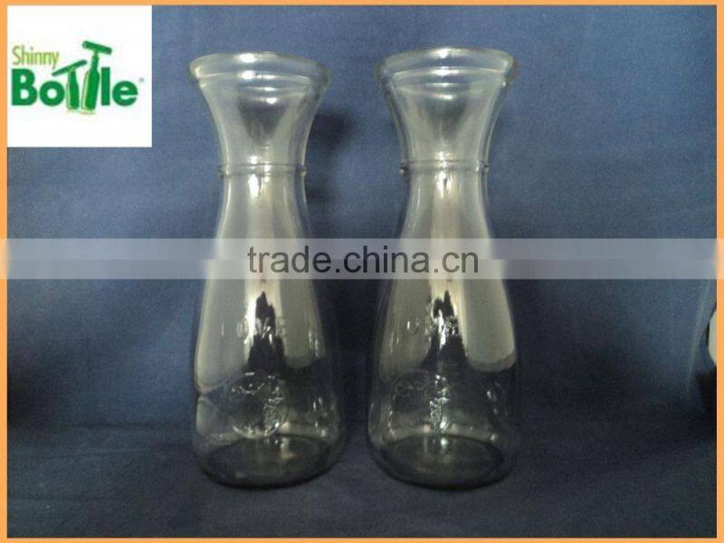 kitchen use water container, glass water storage bottle for refrigerator use