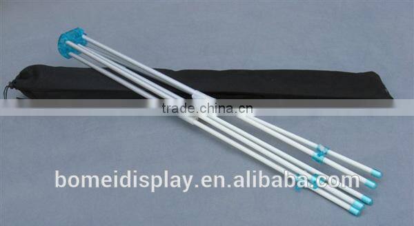 Portable adjustable x banner stand, 60*160cm ABS&aluminum X banner stand