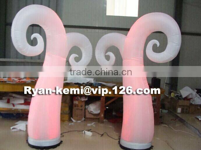 Color changing LED lighting inflatable cirrus decorative Inflatable tree Inflatable flower for decoration