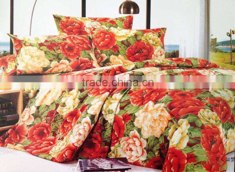 High quality bedding sets manufacturer cheap polyester microfiber bed sheet set