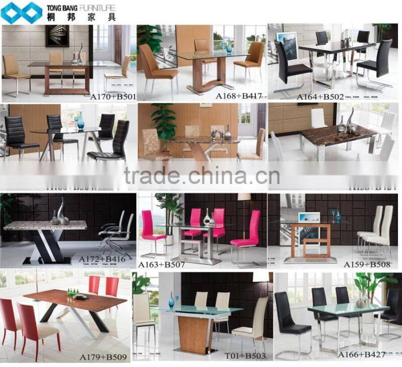 TB china furniture glass top center table new 2.4m modern glass table set