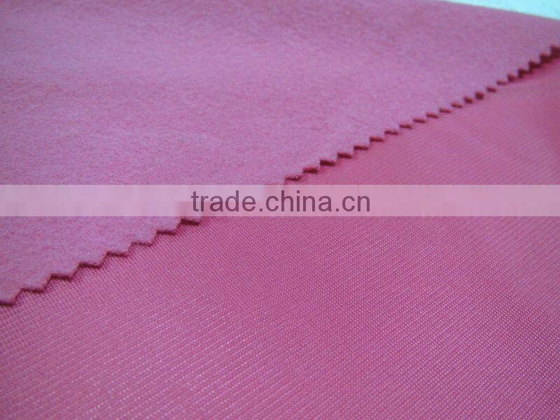 100% polyester brushed golden velvet fabric