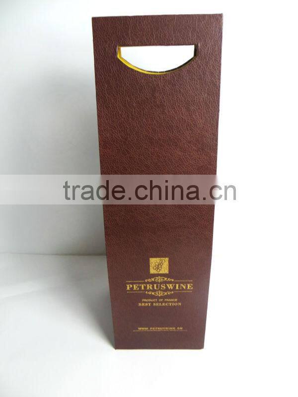 Wholesale Strong and upscale wine packaging box / single bottle wine box for sale