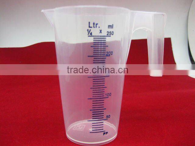 plastic 250ml 500ml 1L 2L 3L 5L clear measuring cup