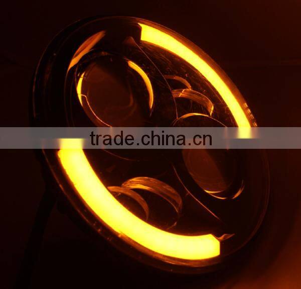 High power waterproof IP67 Hi/Lo beam 4800LM led angle eye 7'' headlight jeep