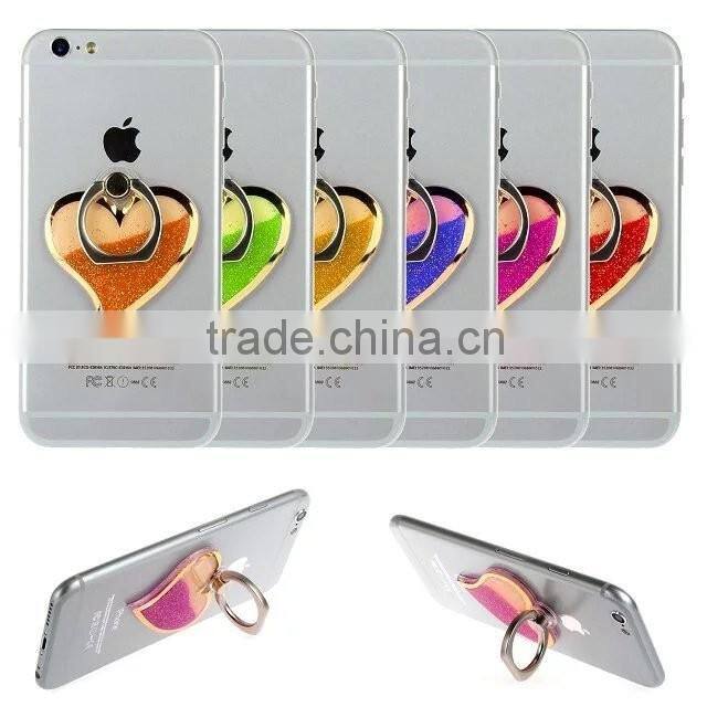 mobile phone heart shape ring holder 360 degree rotation phone holder smartphone ring holder