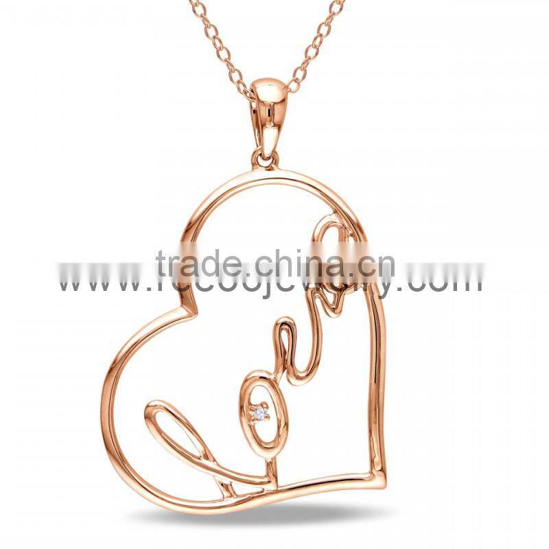 Hot sale faux crystal Ivy fleur de lis pendant