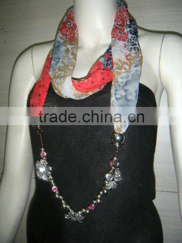 Charming Scarf/Jewellery Neck ring Scarf/Latest Scarf 2013