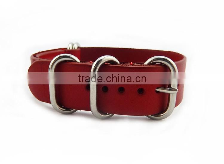 28cm length genuine leather nato watch strap,leather watch strap wholesale