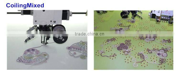 single head embroidery machines with prices(double sequin+chenille+simple coiling)