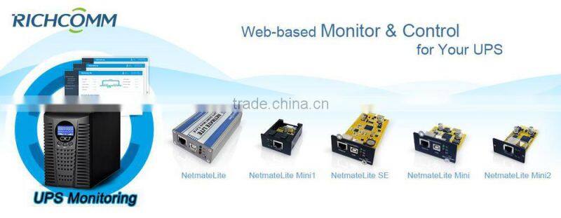 Single Phase Computer industrial UPS Monitoring SNMP Card -NetmateLite