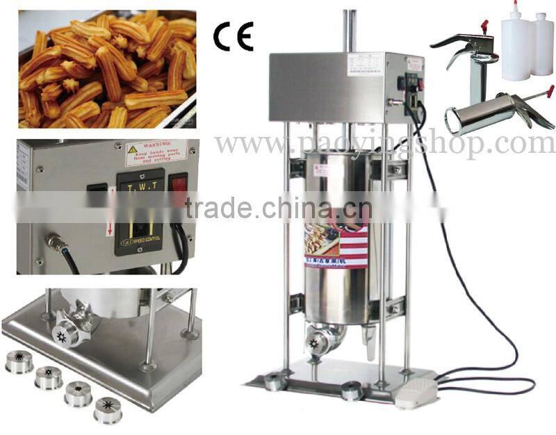 (2 in 1) Commercial Use 15L Spanish 110v 220v Electric Churro Machine + 1L Churros Filling Machine