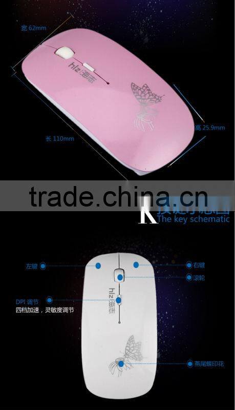 1200 dpi scalable cute and lovely schoolgirl notebook game mouse cable4 color optional