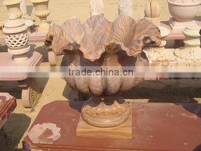 natural antique flowerpot stone flower pots ornamental