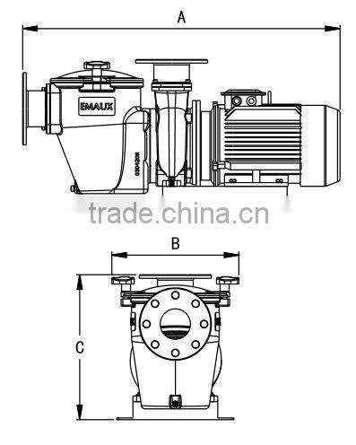 Commercial swimming pool water pump 15hp
