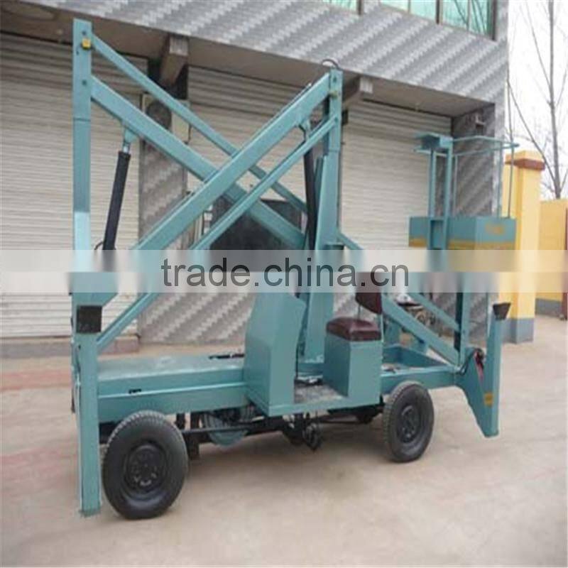 Fruit tree pruning aerial hydraulic articulated lift platform