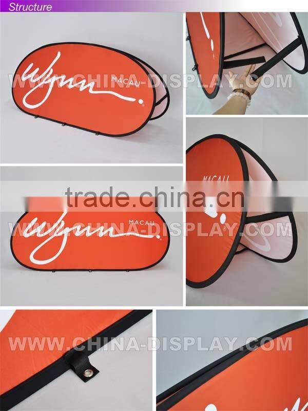 Outdoor double side display A frame advertising pop up golf club display stand