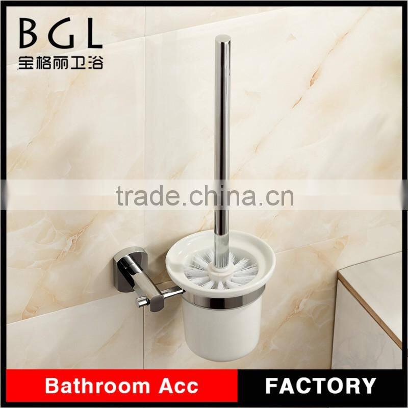 bathroom accessory chrome finishing zinc alloy Euro design funny toilet brush holder