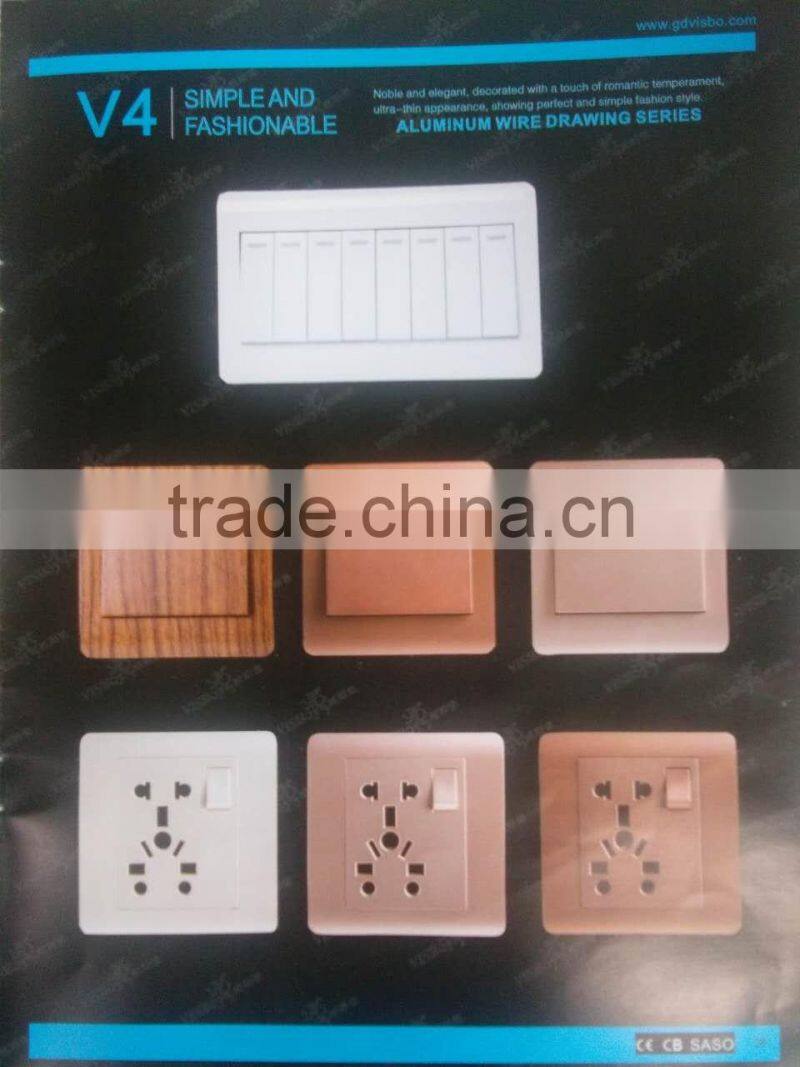 Hot Product PC Material Electric Satellite TV Wall Socket