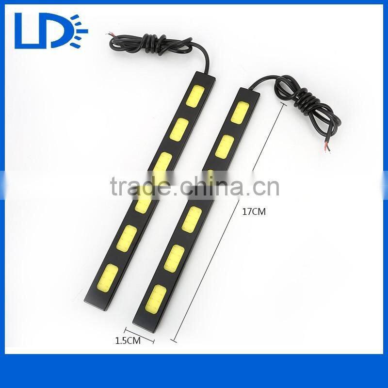 Hot sale new cob drl 12v waterproof 7w led car daytime running light