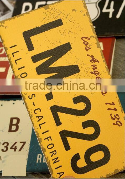 License Plate Design Kraft Paper Notebook/2016 New Design Pocket Notebook