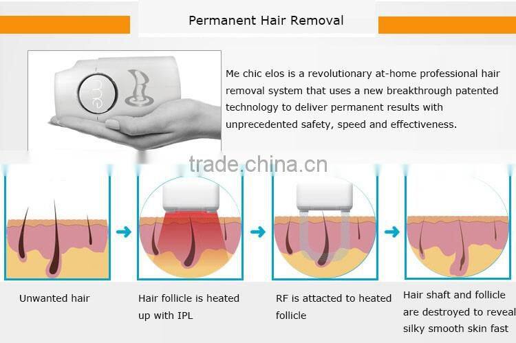 Professional IPL&RF energy at-home peranent hair reduction system for all skin tones