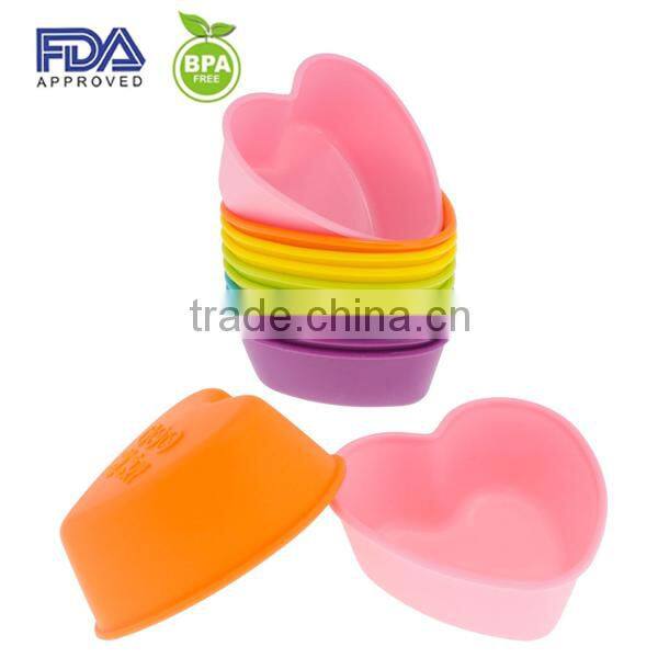 12 High Quality BPA Free Silicone Baking Cups silicone muffin cup silicone cupcake liner bakeware set