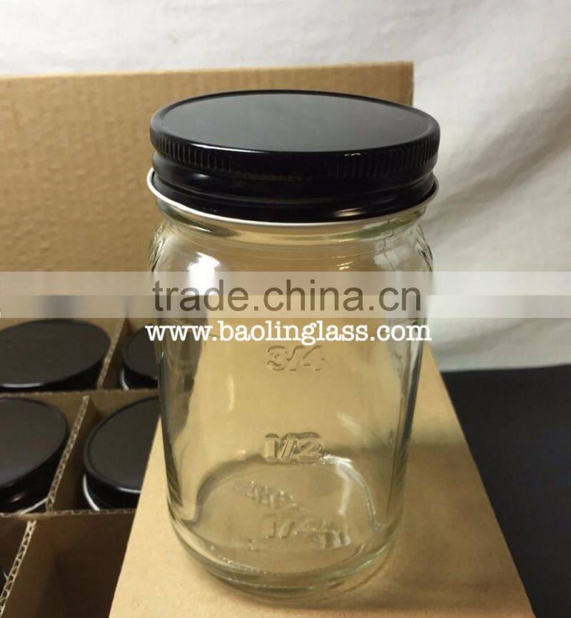 Bride & Groom Mason Jar Wine Glasses