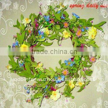 Spring Artificial Plastic Decorative Garlands for Indoor Decoration,decorative artificial flower garland