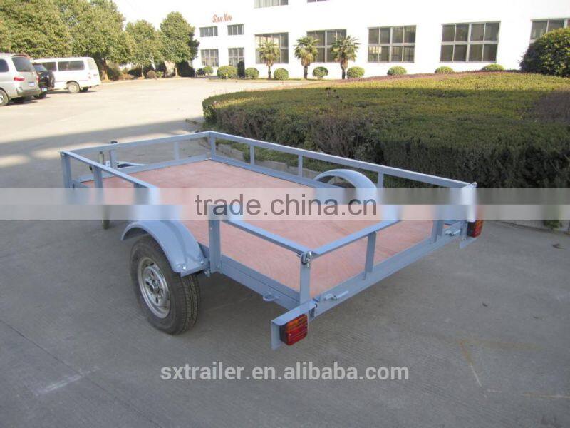 Flat Trailer with plywood for goods F-48