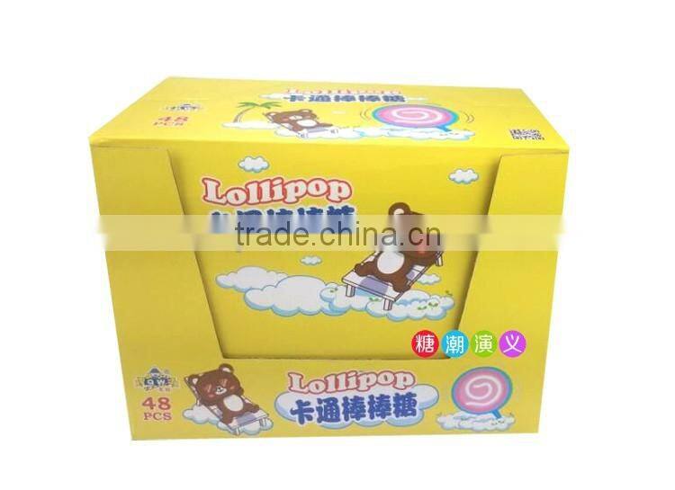 15g Round swirl rainbow lollipop