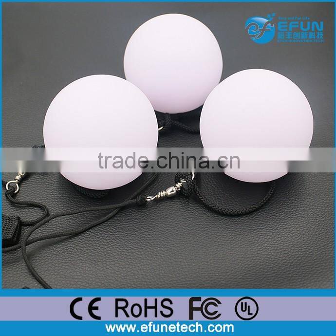 promotion gift 2017 decorative rgb color changing white plastic PVC led ball light